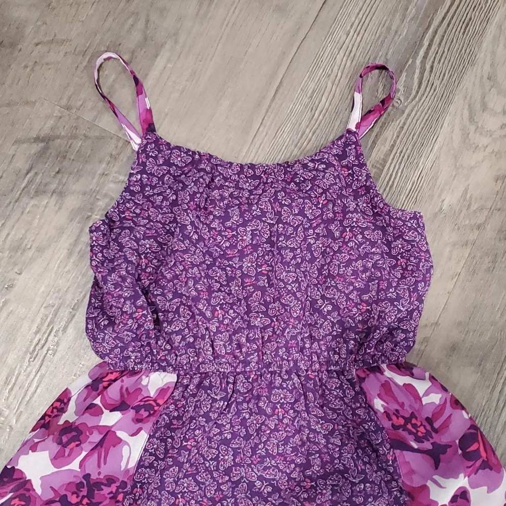 Children's Place Spaghetti Flower & Butterly Dress Size 5/6